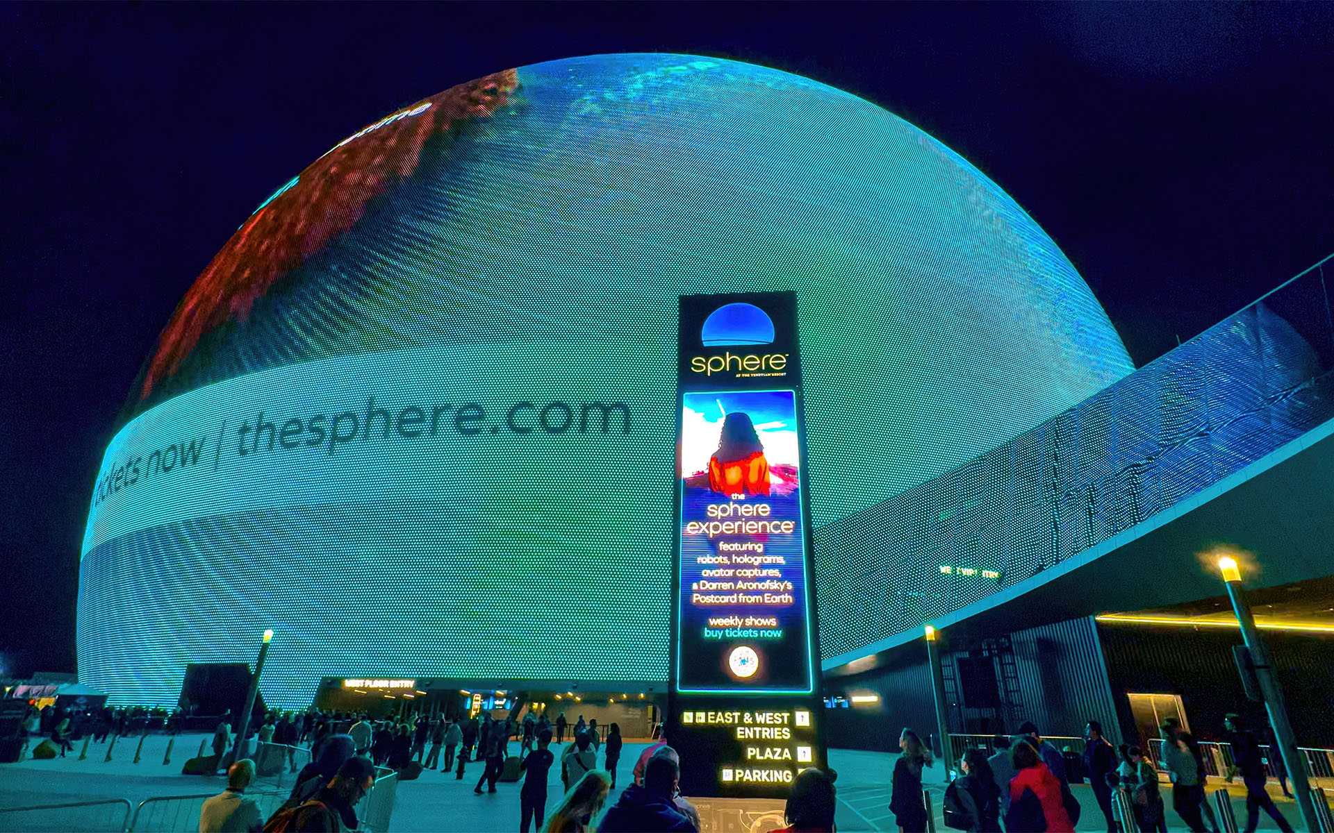 Entrance of Las Vegas Sphere