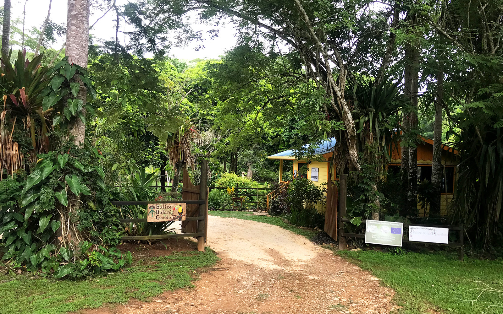 Entrance to tropical gardens