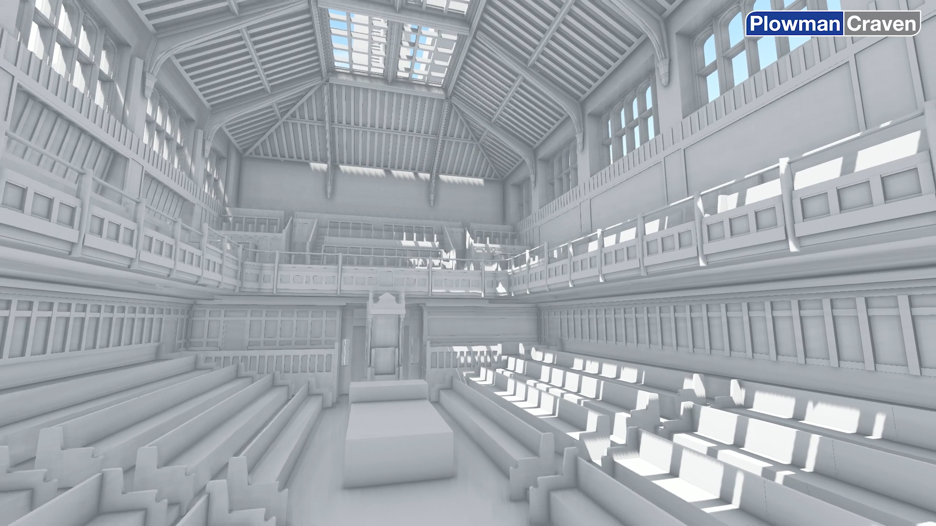 Render of the design model, House of Commons chamber