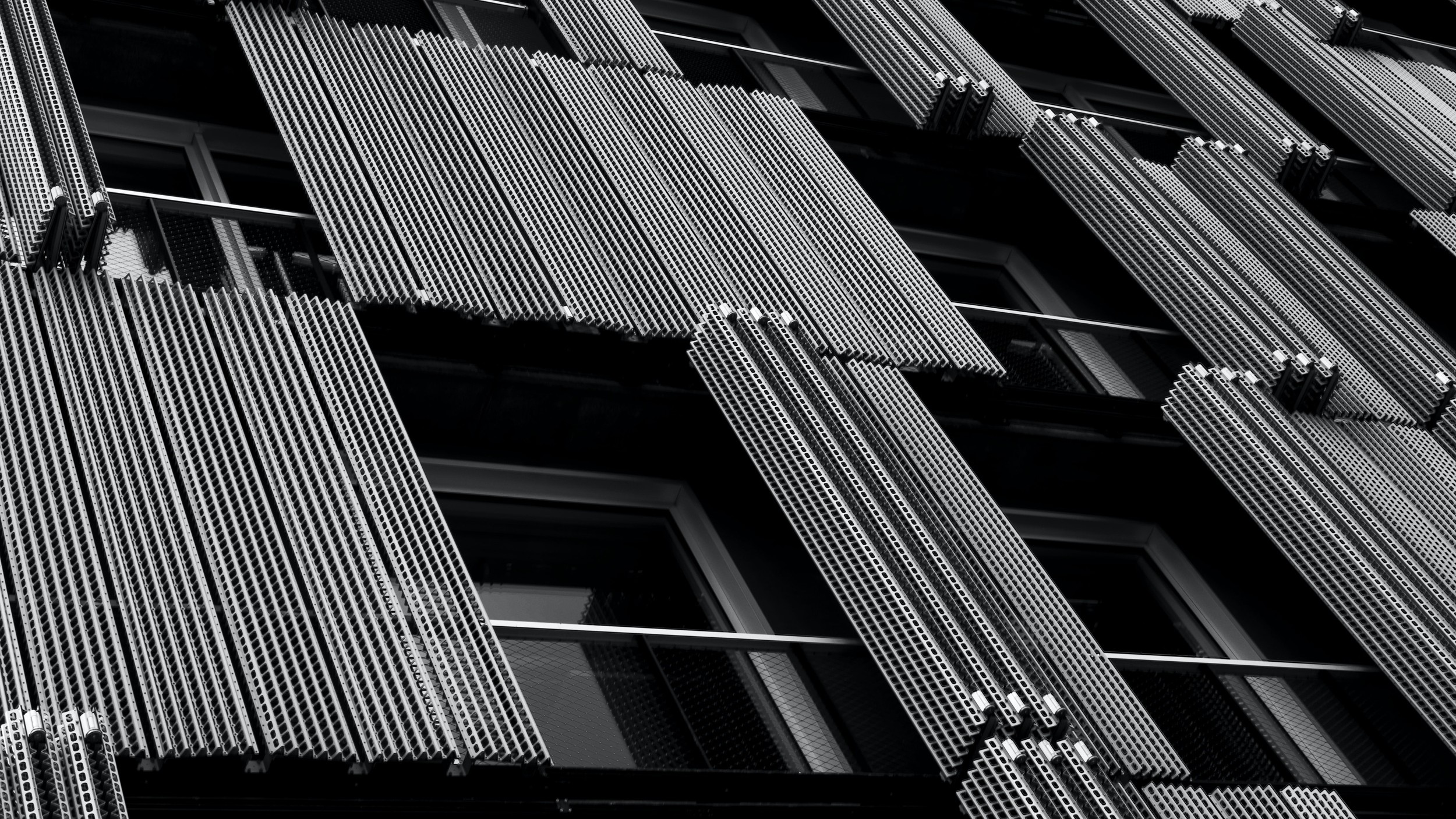 External wall of high-rise building