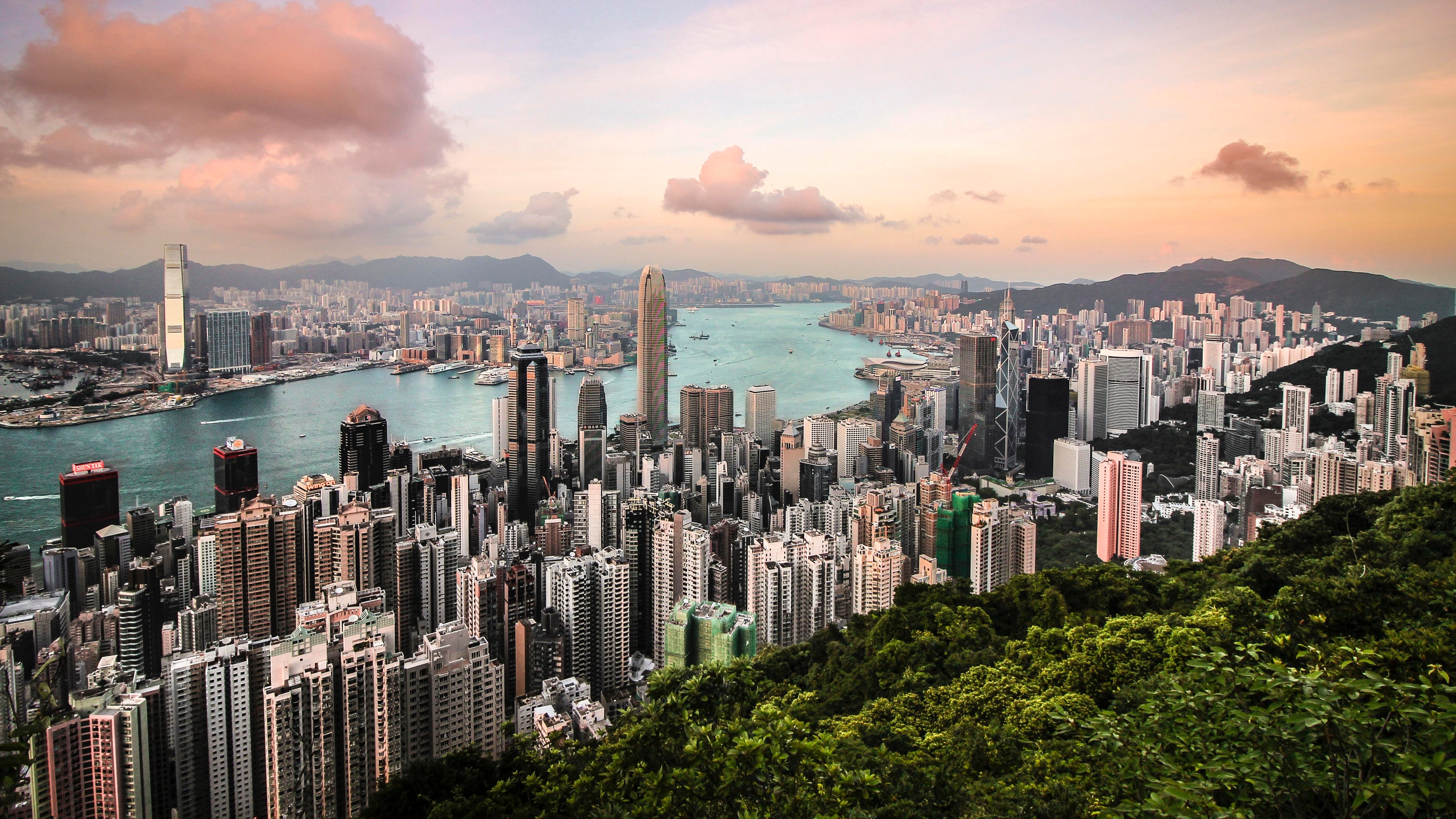 Hong Kong skyline viewed from Victoria Peak