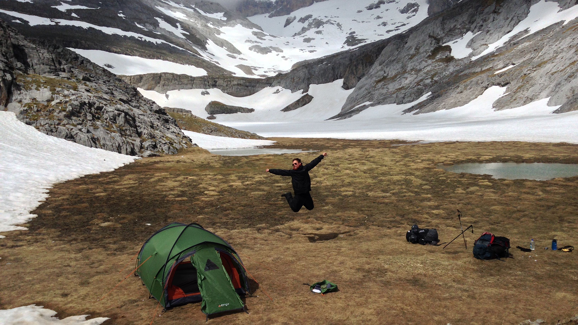 Ian Cameron camping and climbing in Pyrenees IMG_8822