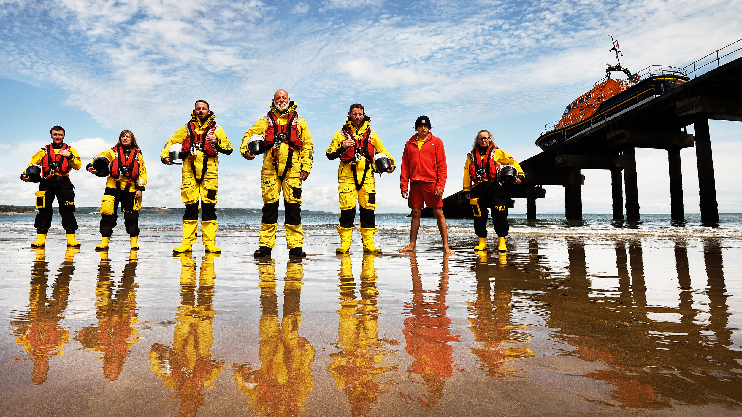 RNLI crew group