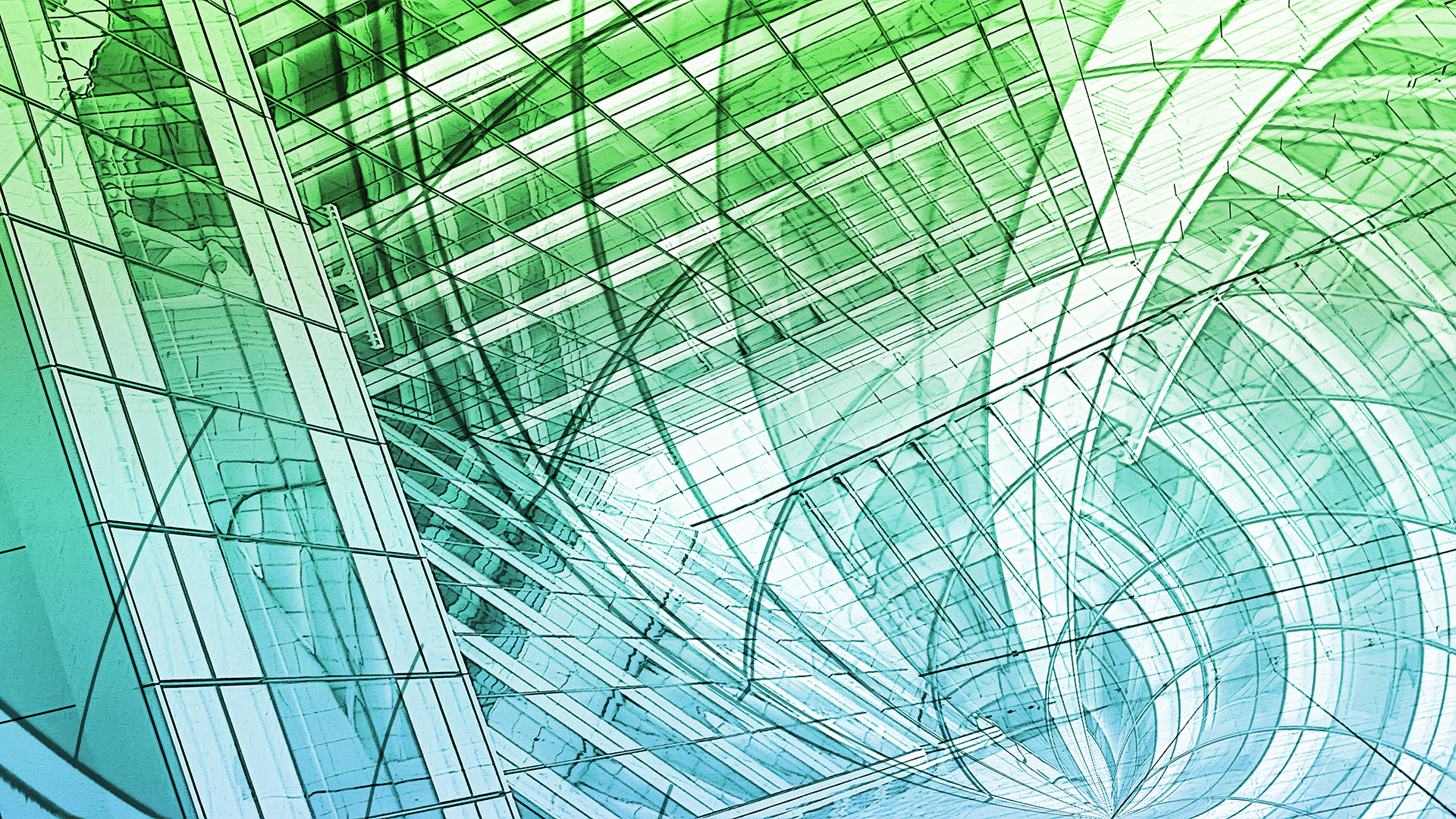 Abstract image of spiralling glass