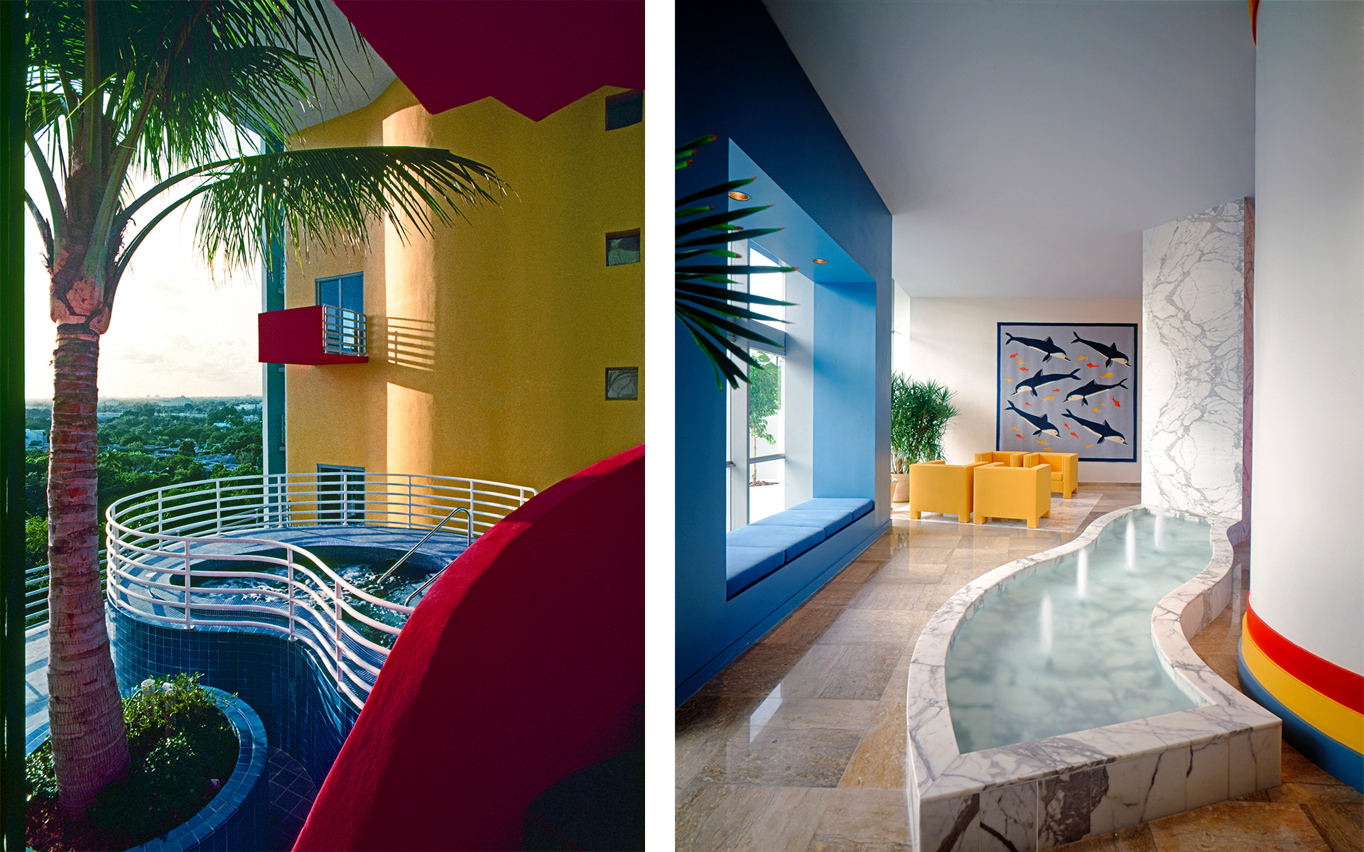 Collage of Atlantis, Miami jacuzzi and pool