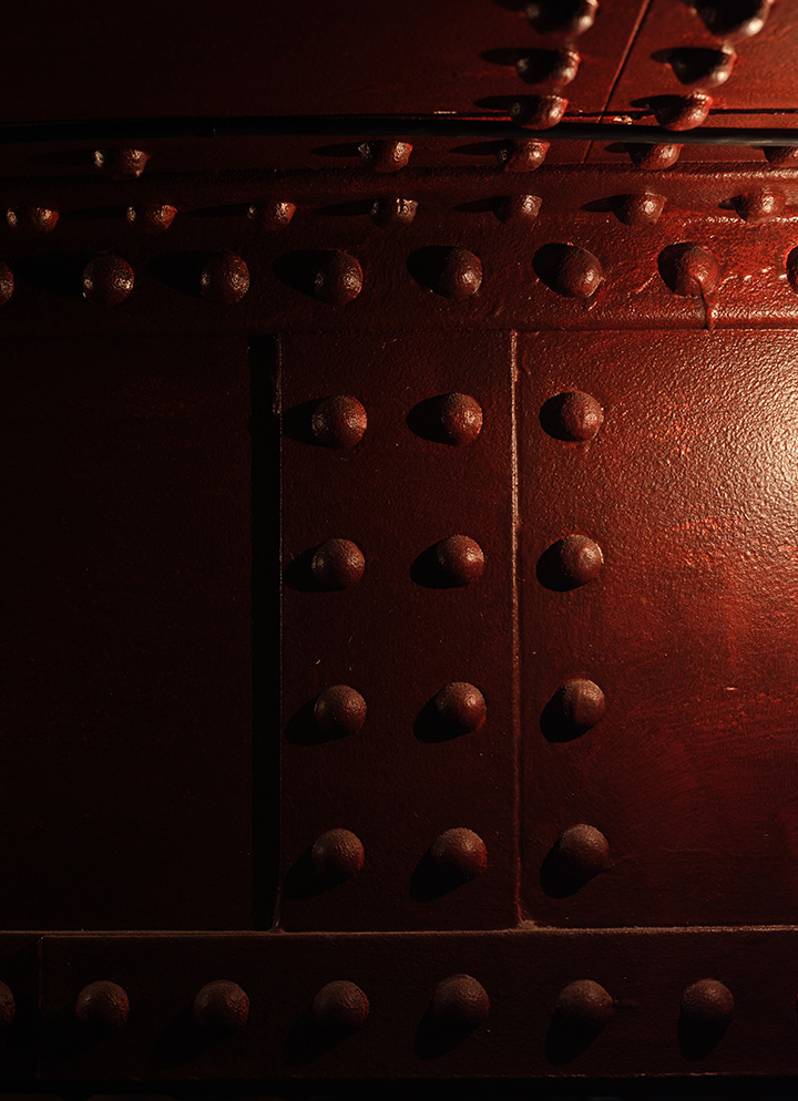 Photo of rivet detailing at the Royal Court Theatre