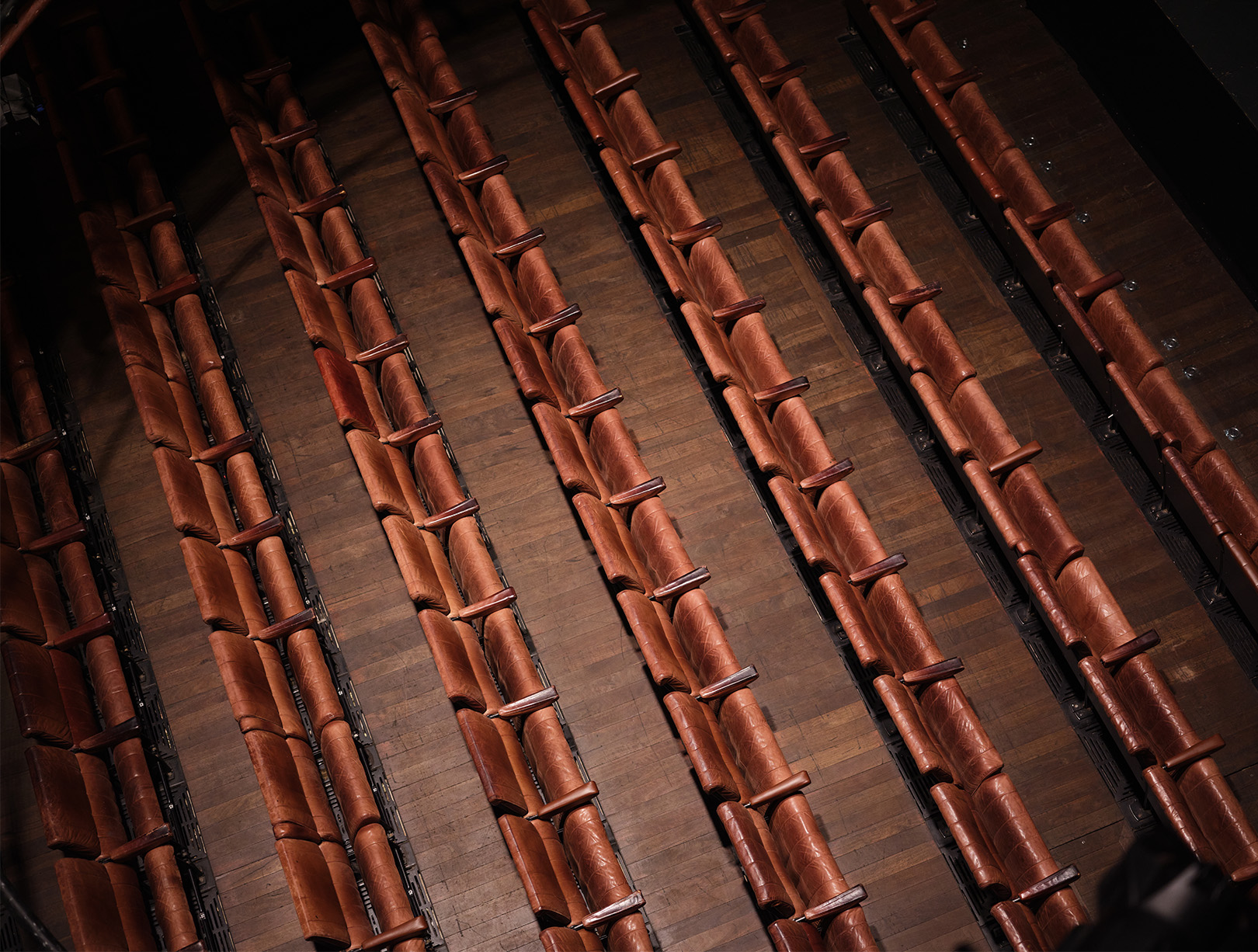 Seats from above at the Royal Court Theatre