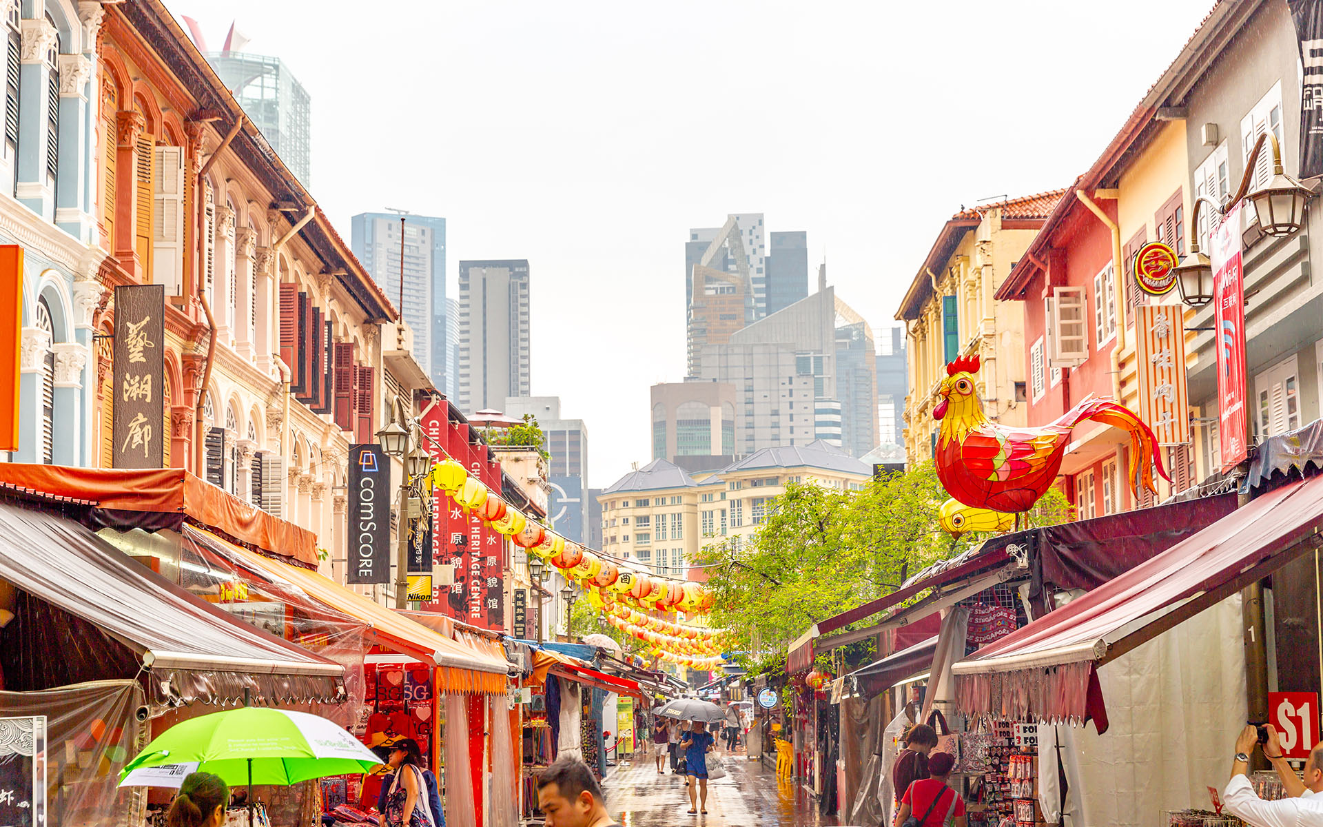 Smith Street, in Chinatown Singapore c