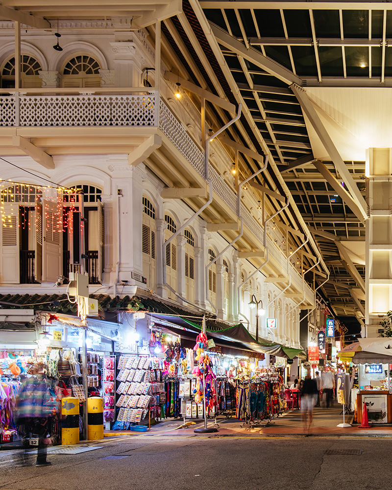 Market at night in Chinatown, Singapore Photo of a market at night in Chinatown, Singapore