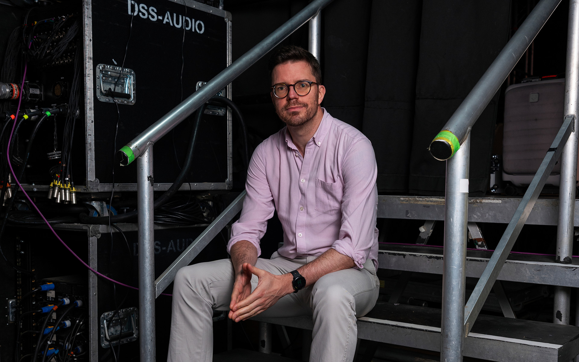 Photo of Brendan Fisher MRICS sat stage side