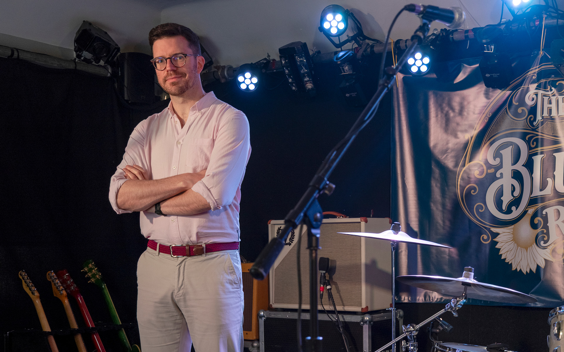 Photo of Brendan Fisher MRICS on stage