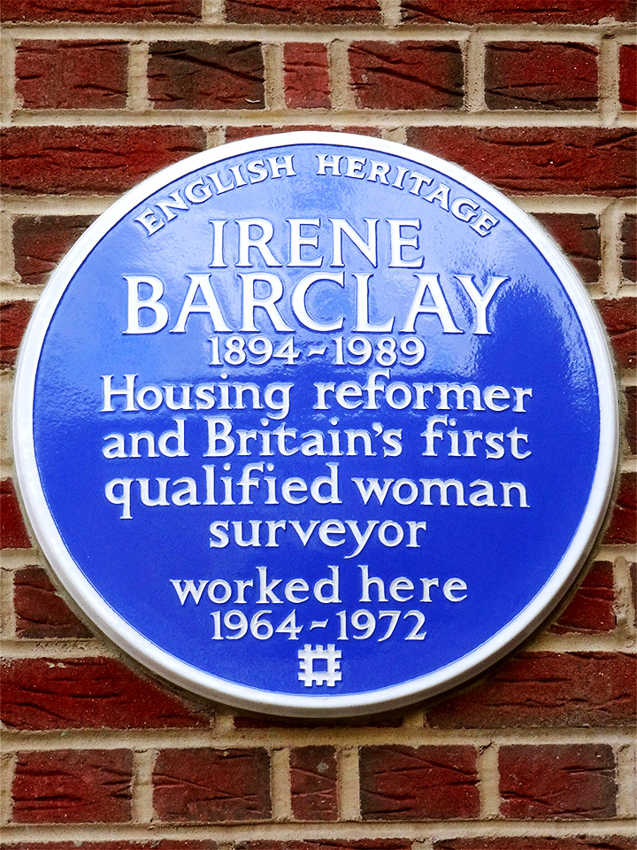 Blue plaque for Irene Barclay