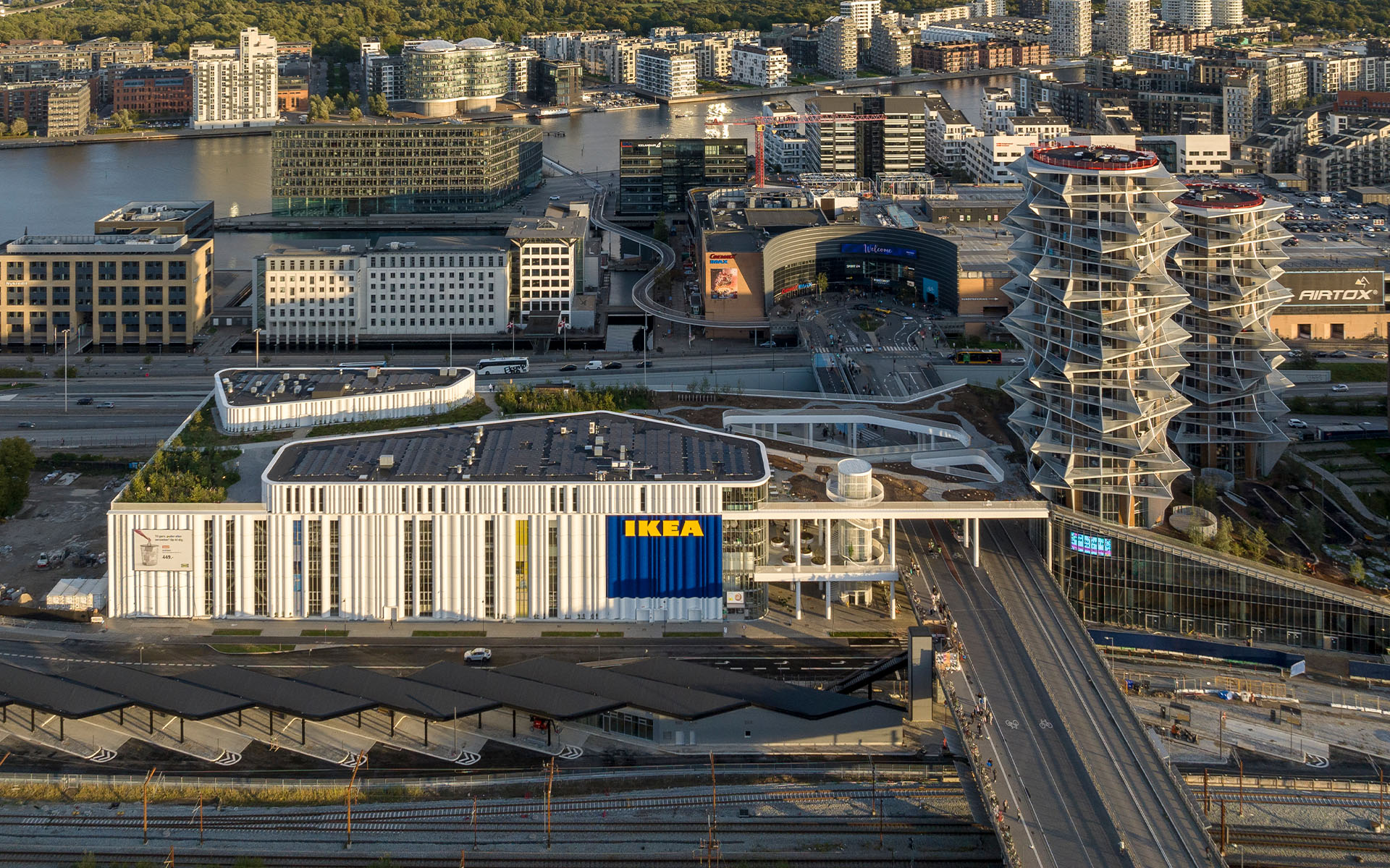 Aerial photo of Ikea Copenhagen (C) Adam Mørk