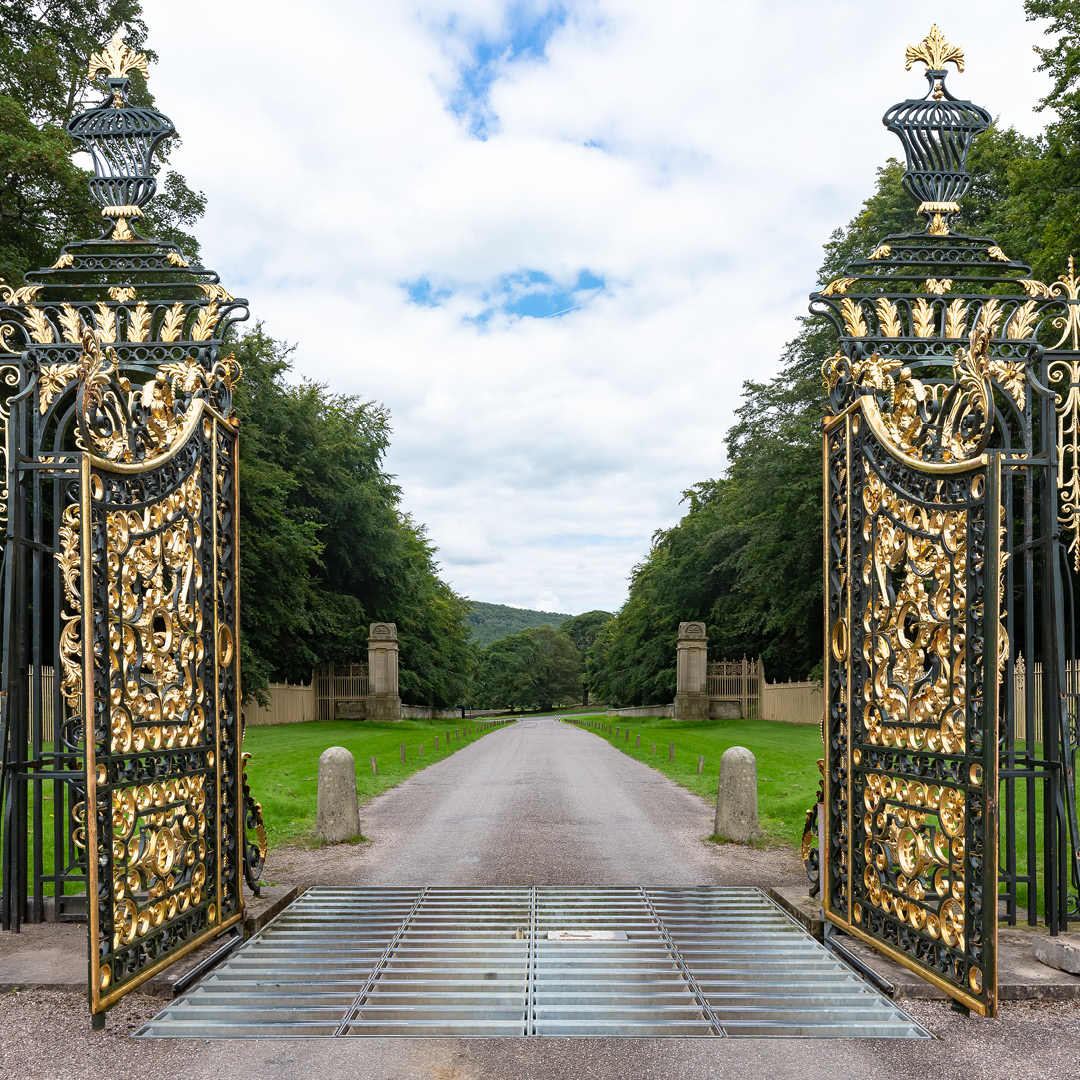 Chatsworth House gates