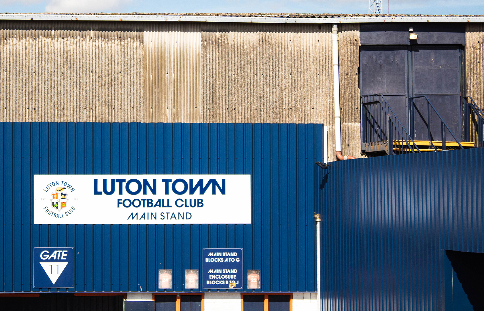 Outside of luton town stadium