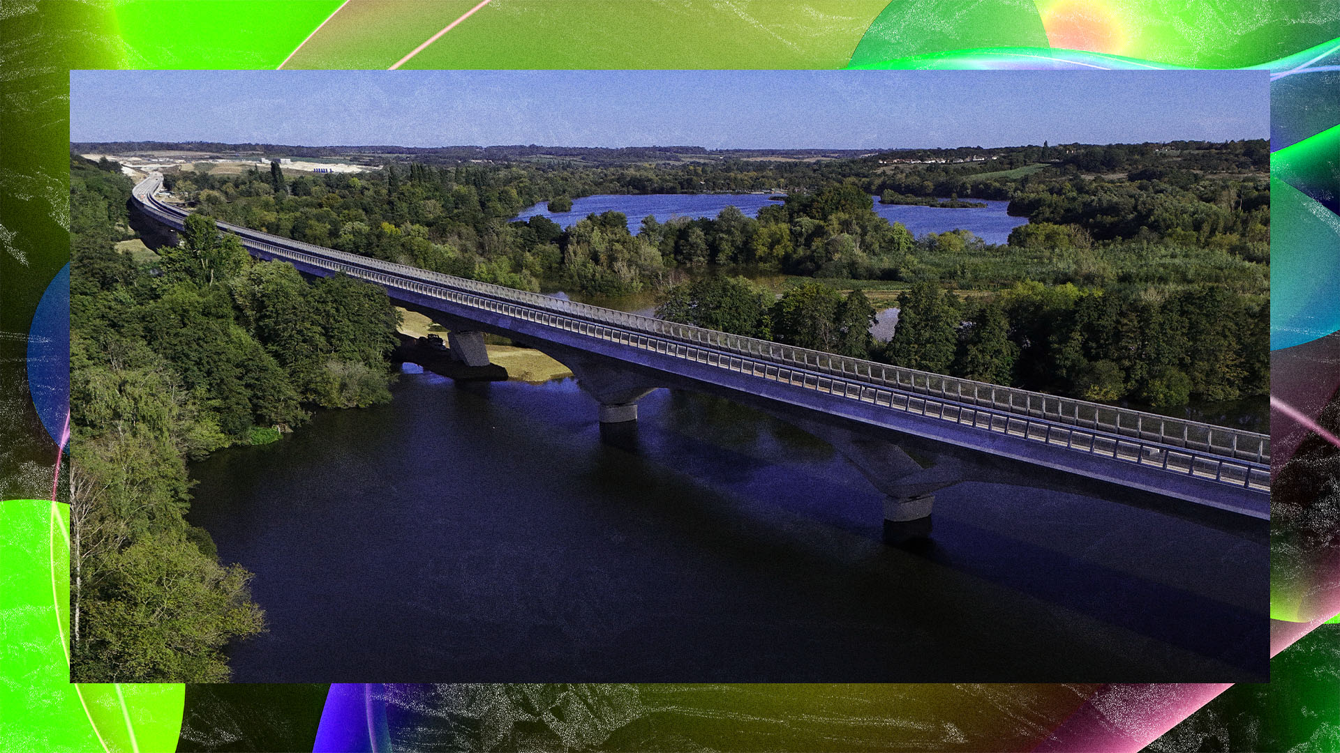 Collage of Colne Valley Viaduct