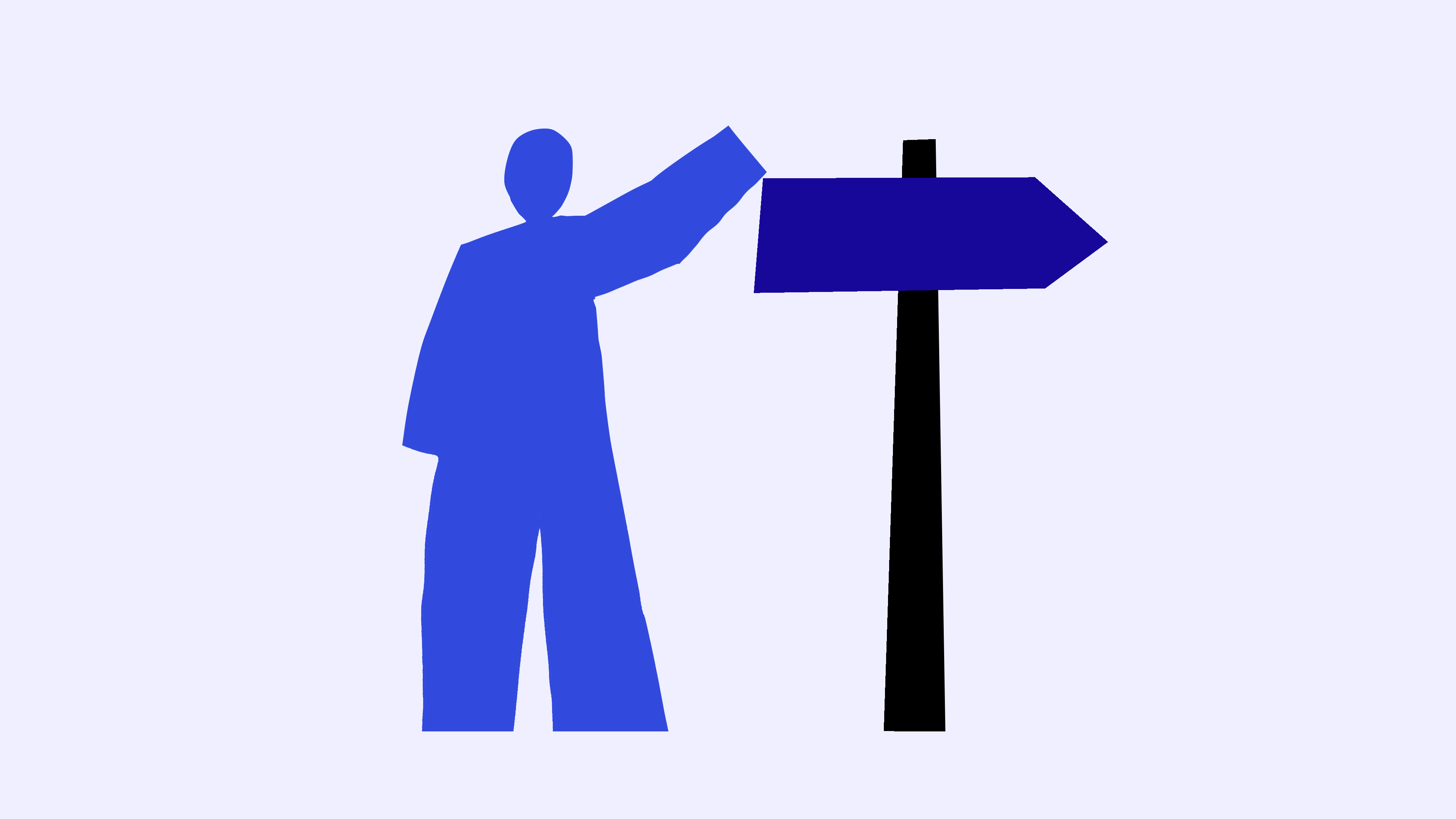 Animated person spinning a sign (C) Ben Hickey Animated illustration of a person spinning a sign (C) Ben Hickey