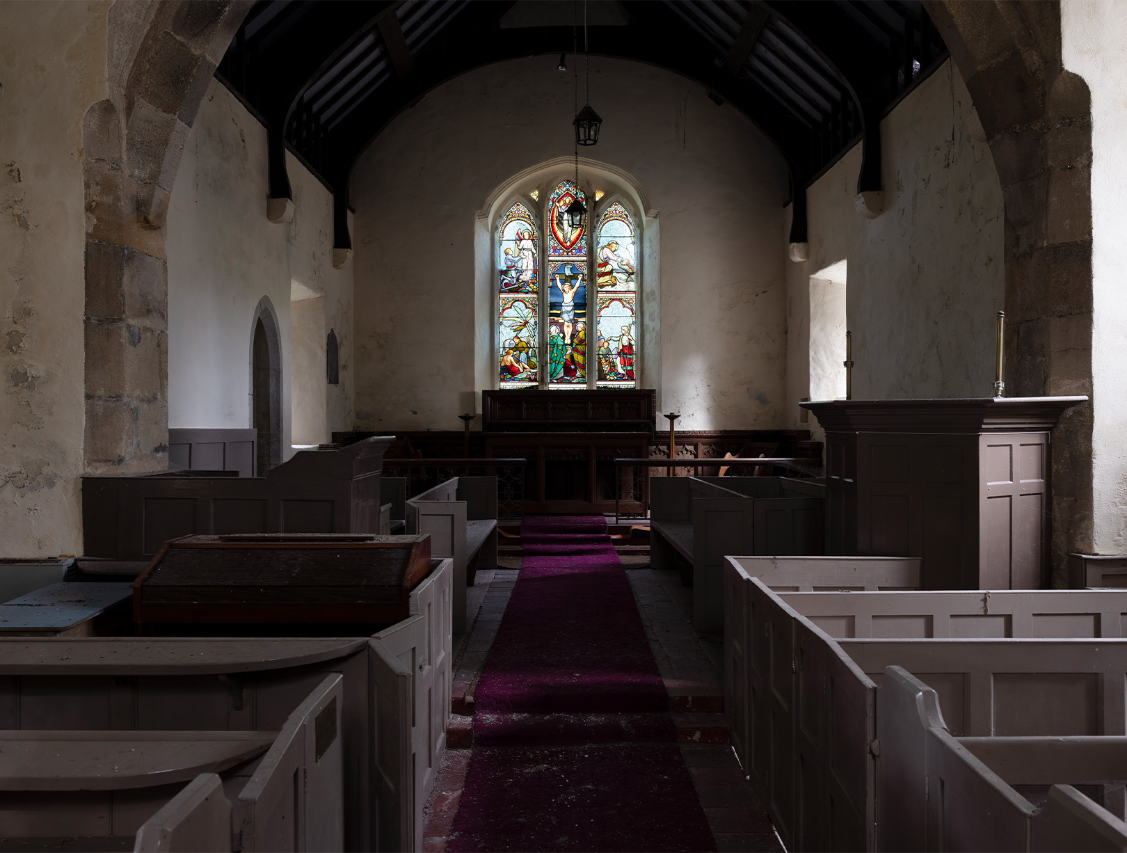 Inside Church of Saint Baglan
