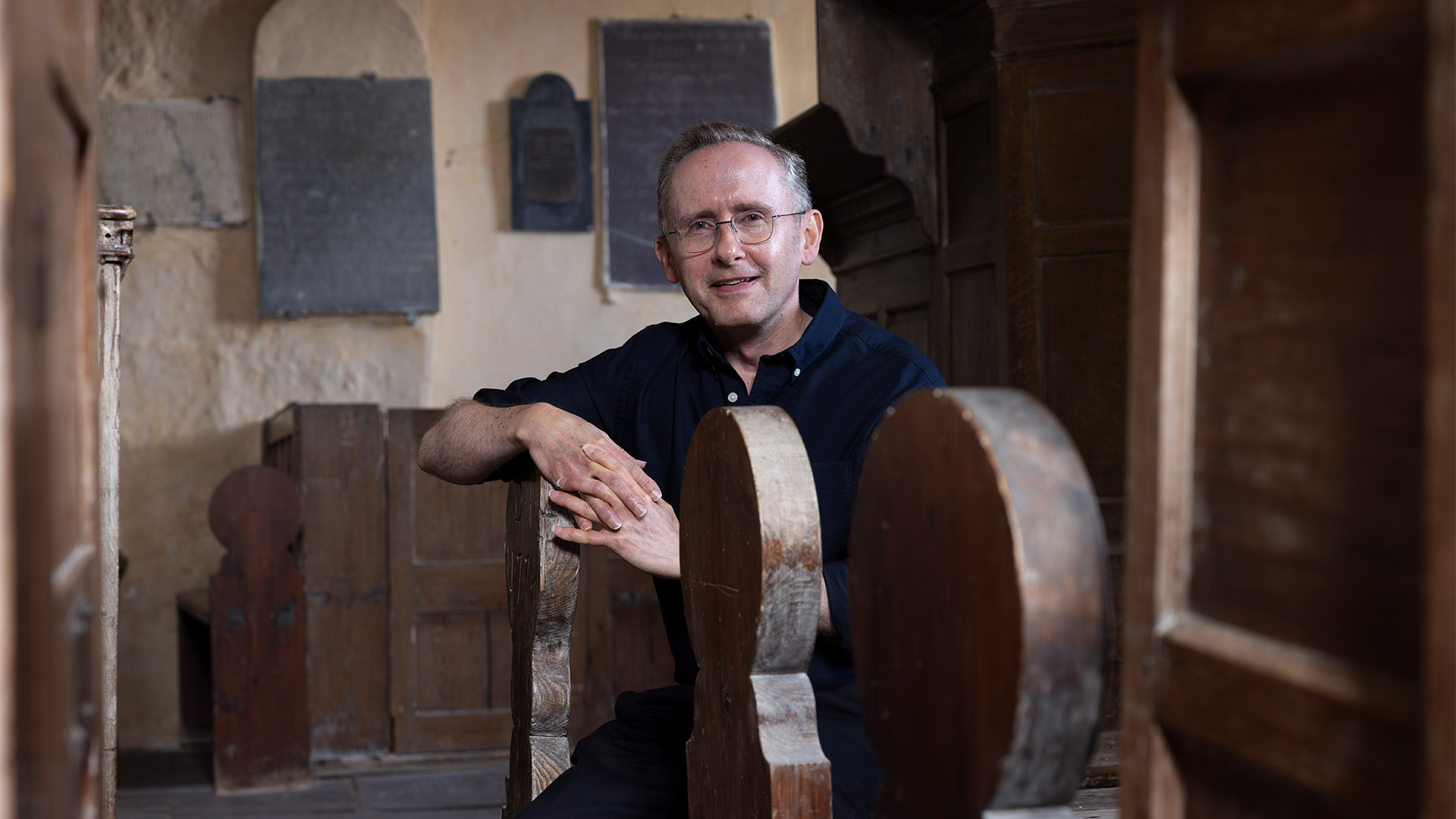 David Farrington MRICS sat in the pews