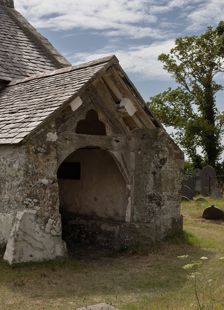 Entrance of Church of Saint Baglan