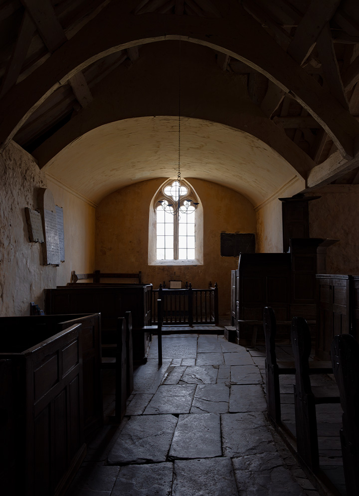 Inside Church of Saint Baglan