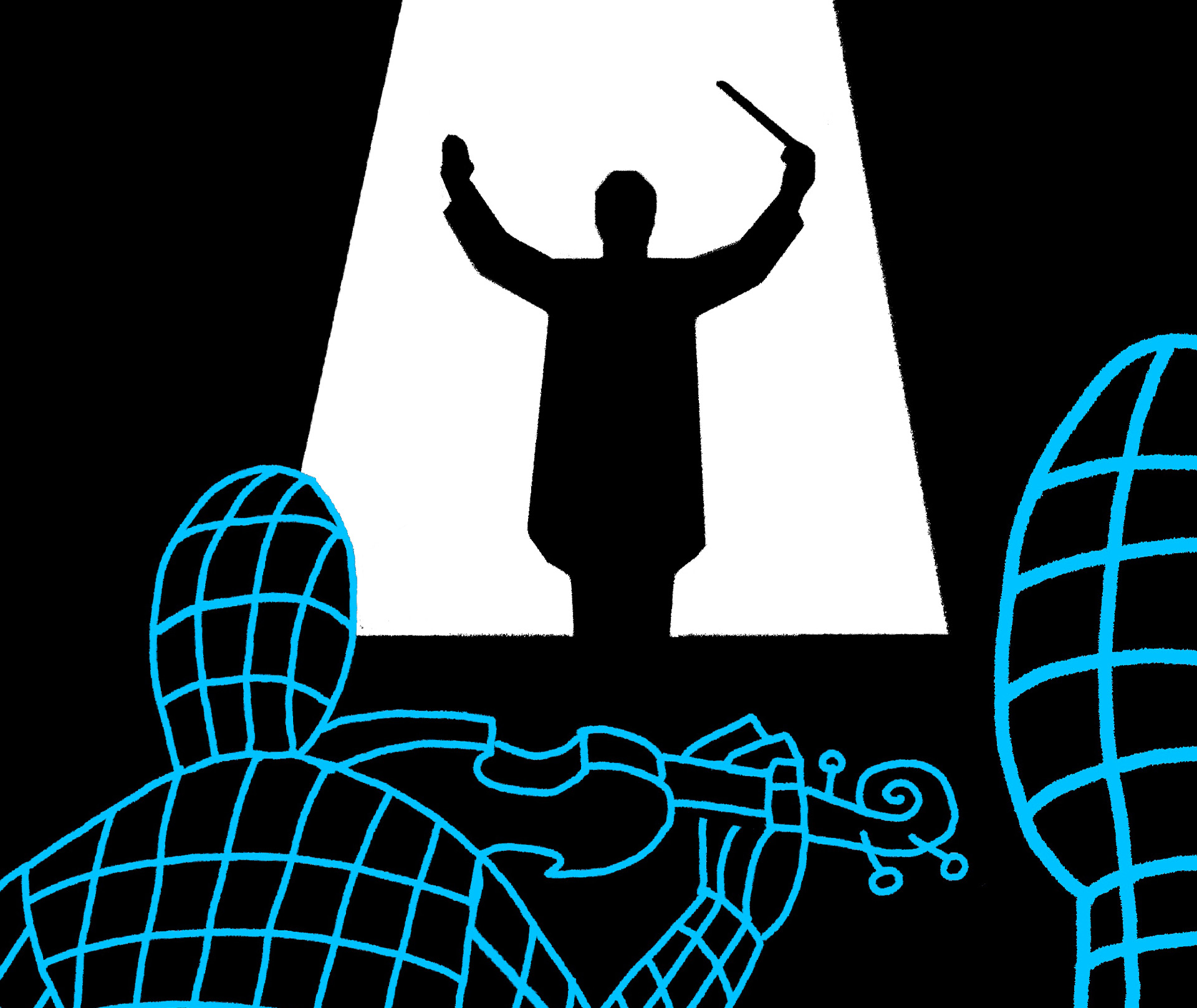 A conductor guides AI 