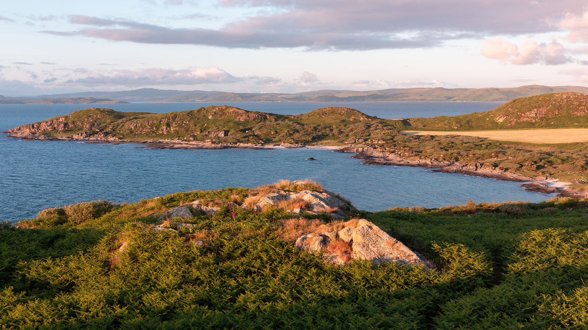 View of the Isle of Gigha, Scotland, UK