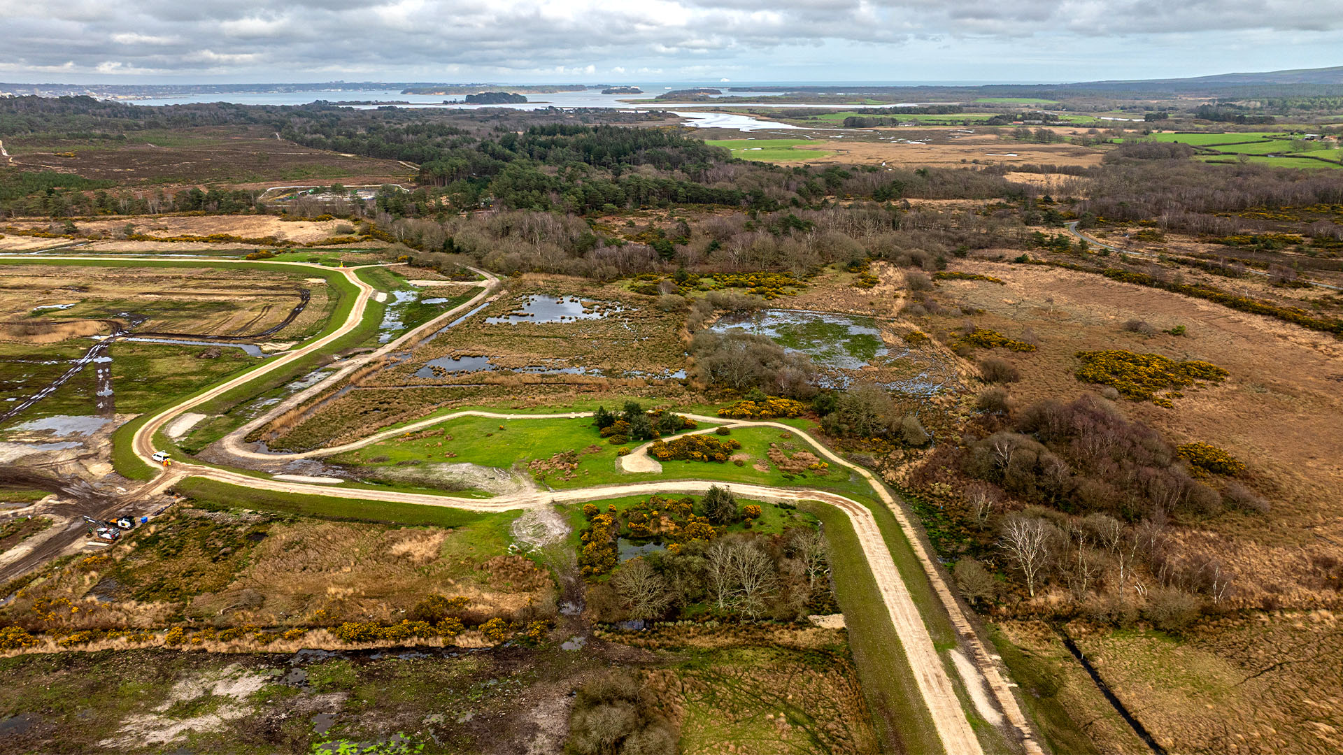 Aerial photo of Arne Moors. eastern embankment