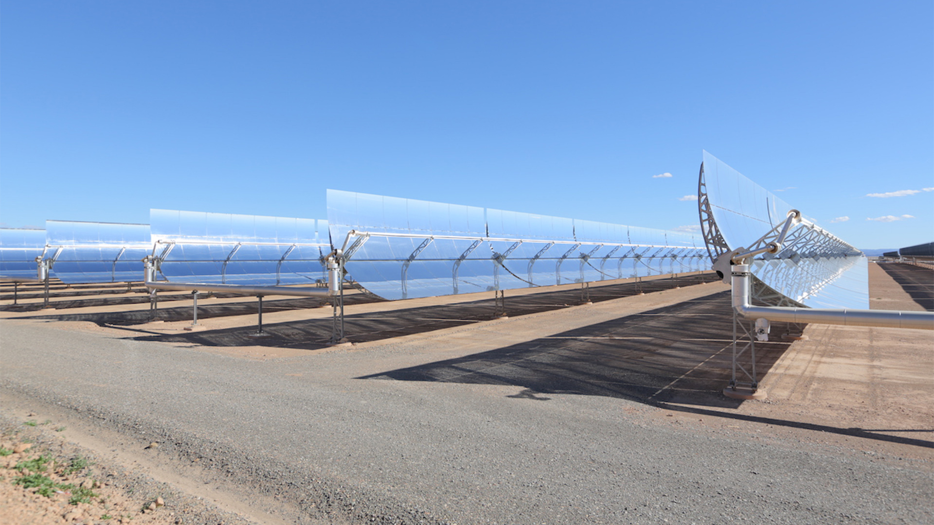 Mirrors of the Noor Complex Concentrated Solar Plant, Morocco