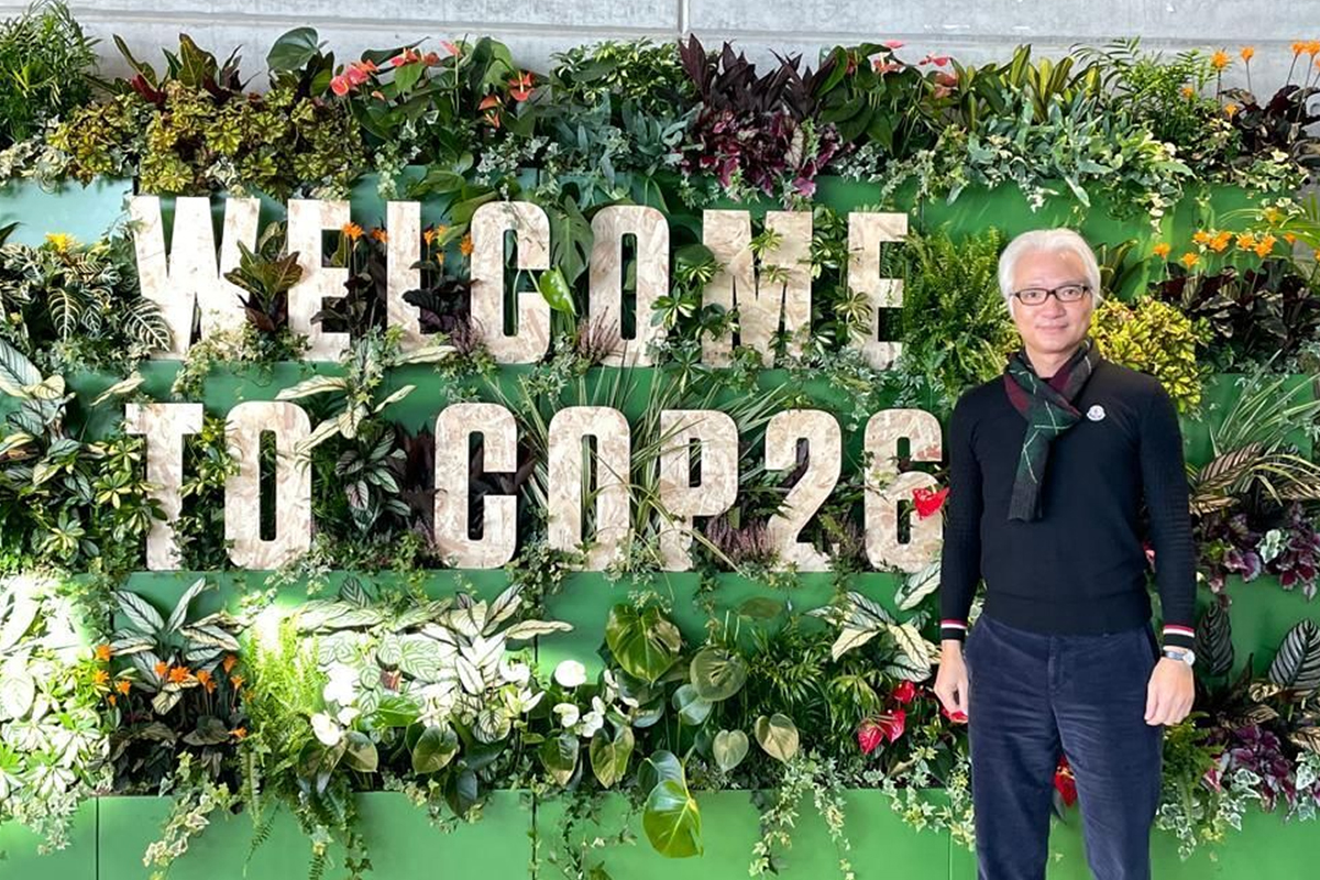 President Clement Lau at COP26