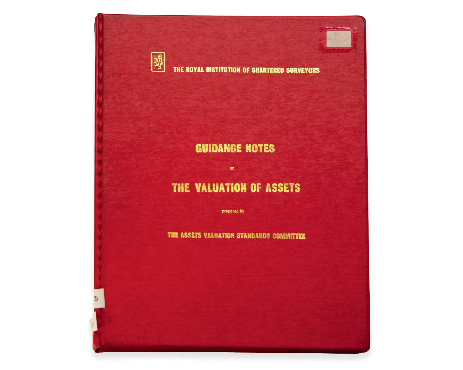 Red book on a white background