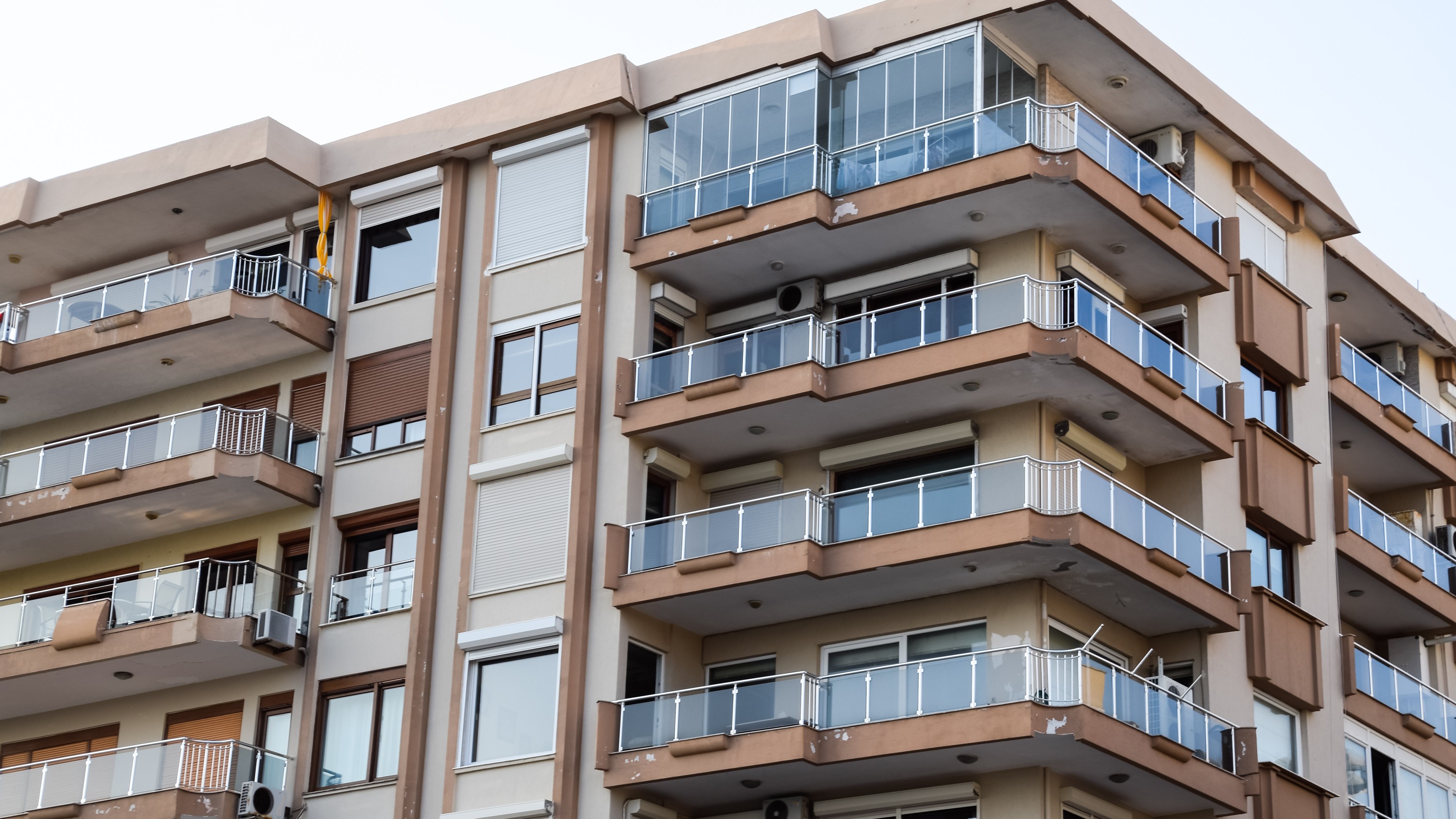 Block with balconies