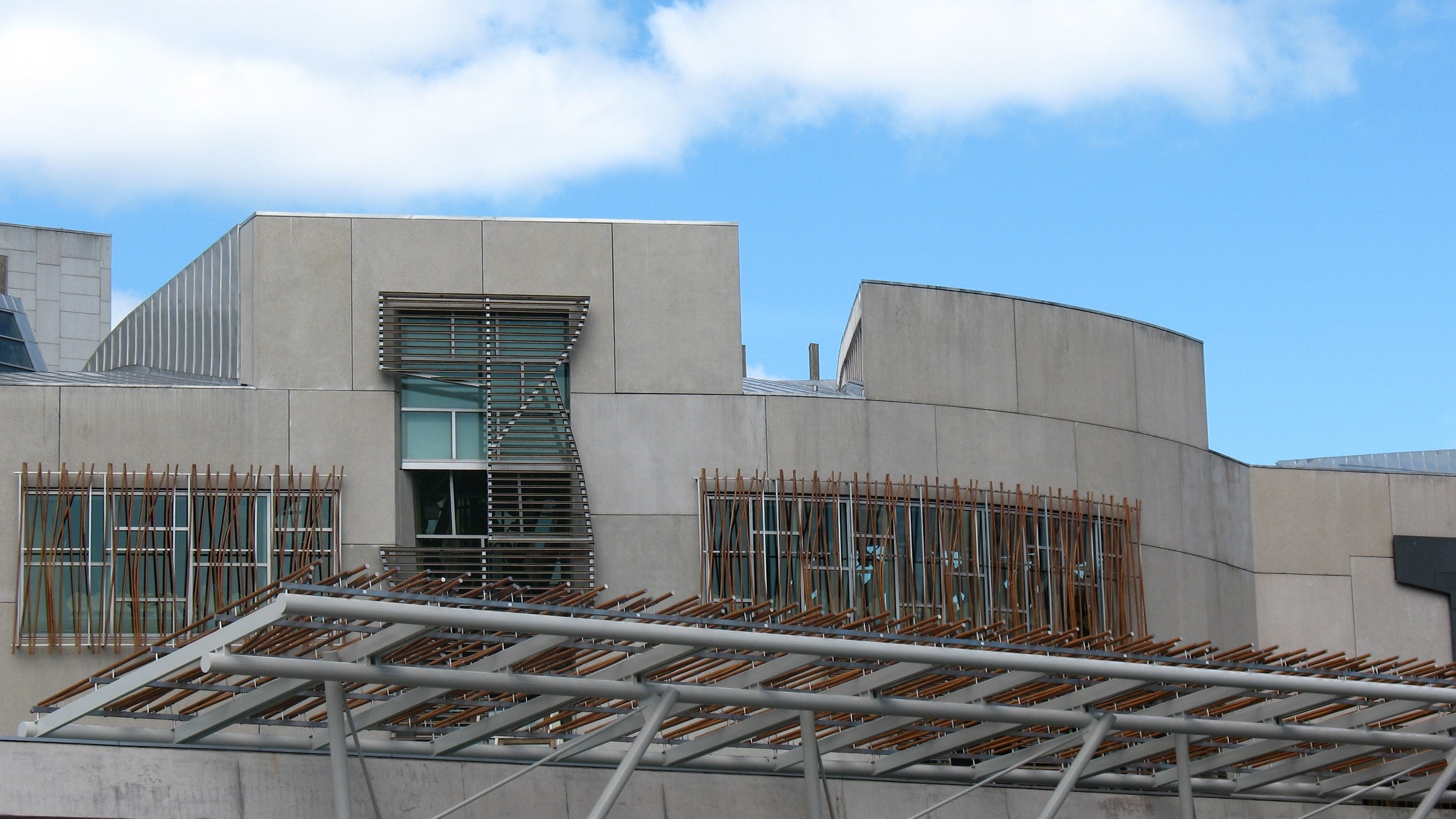 Scottish parliament building exterior