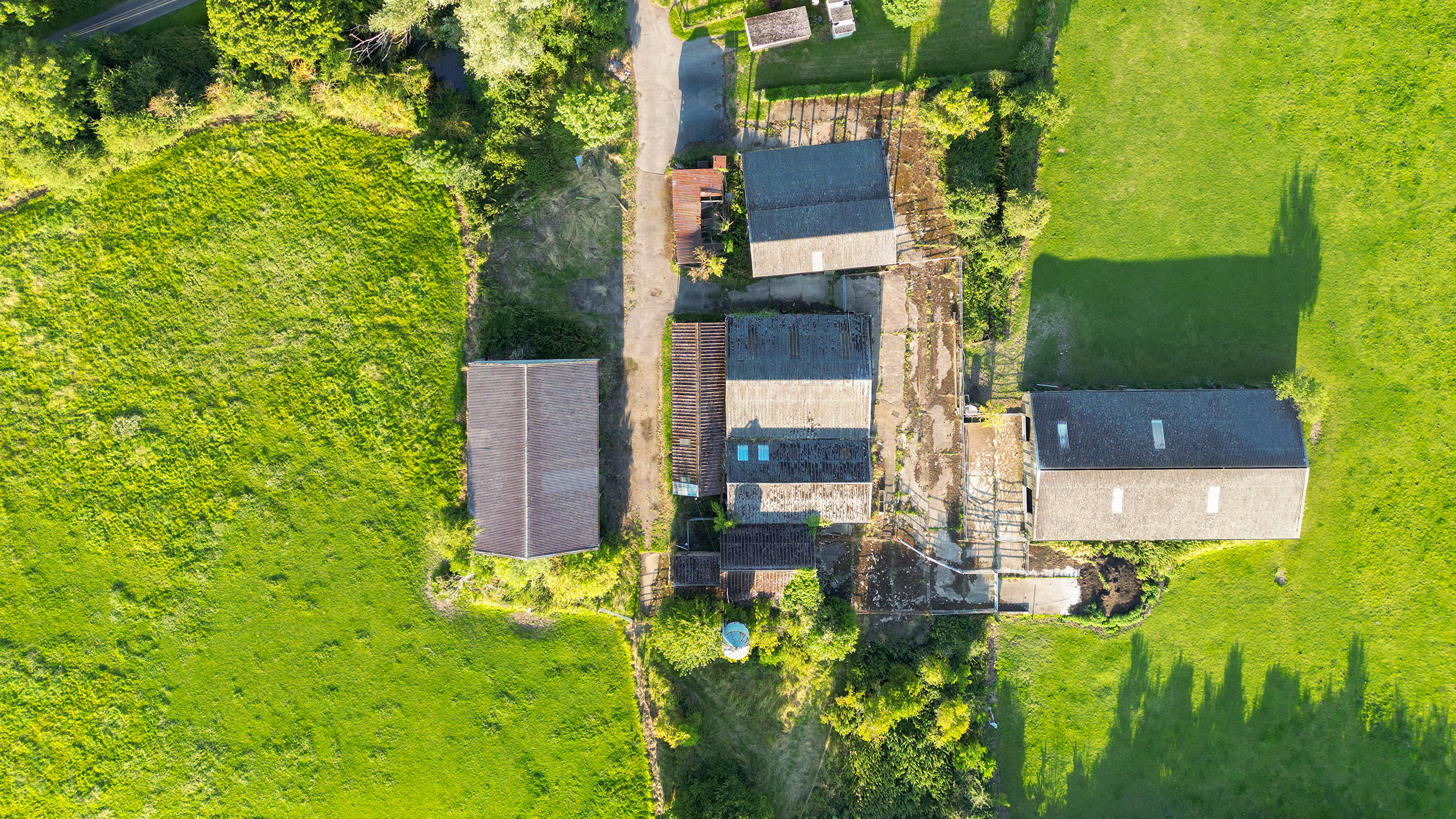 Farm buildings and land