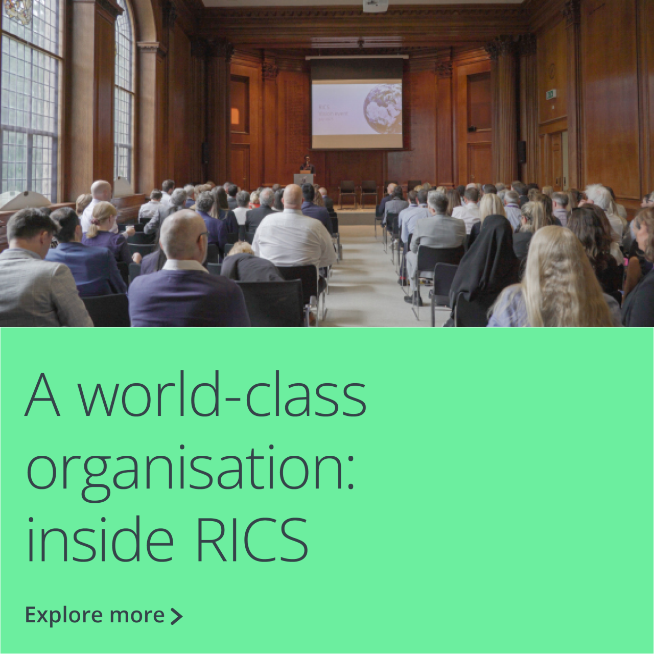 Section 7: A world-class organisation:  inside RICS