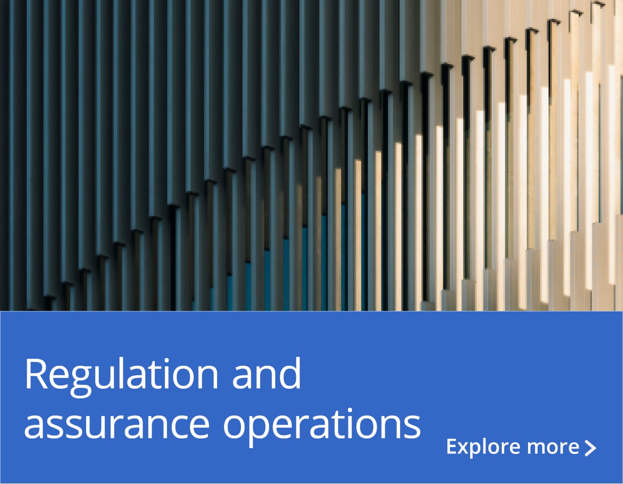 Sub section 1: Regulation and assurance operations 