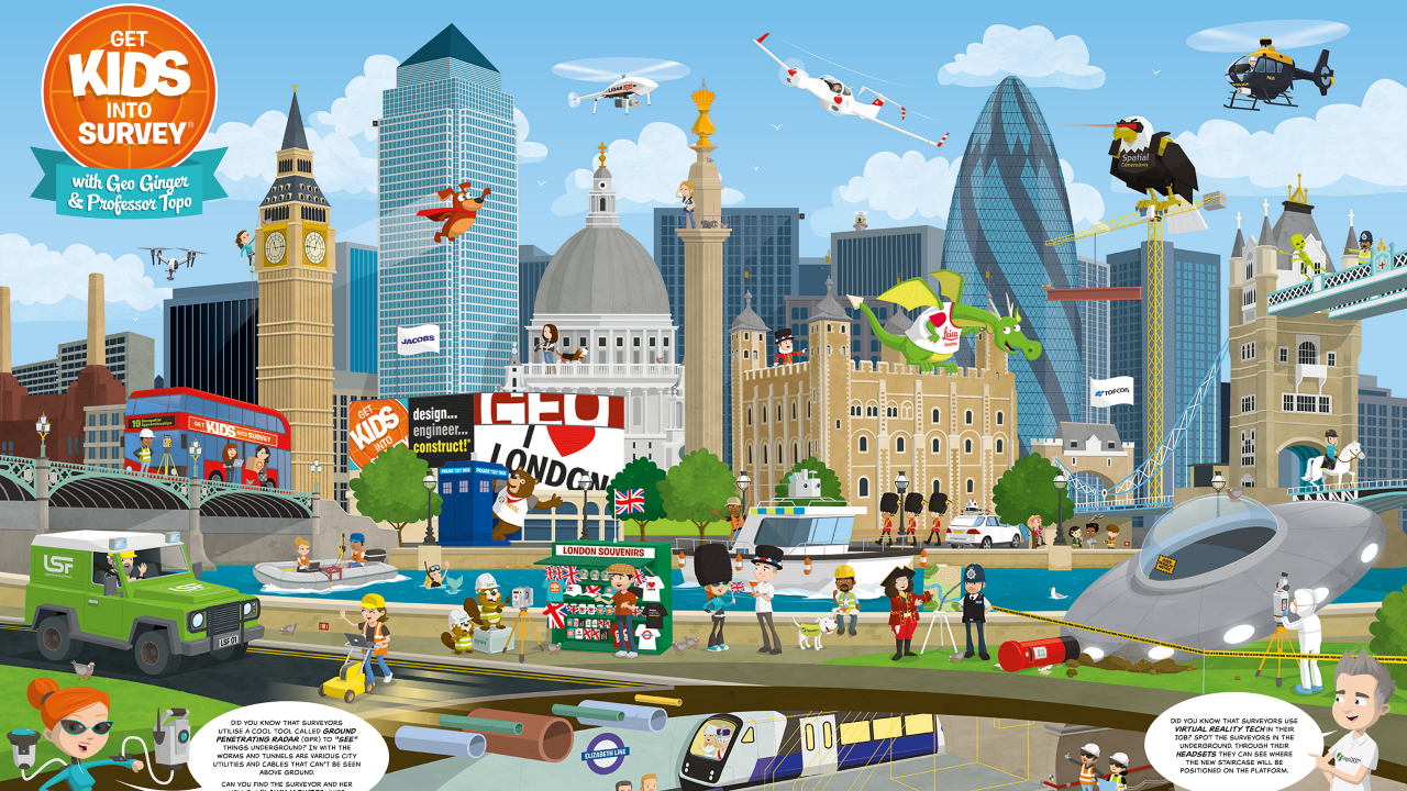Get kids into survey London poster