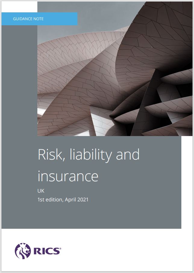 Risk, Liability and Insurance, 1st edition guidance note cover